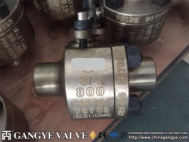 2 PC FLOATING BALL VALVE, SW, C95400 MATERIAL, 800LB 2 (4)